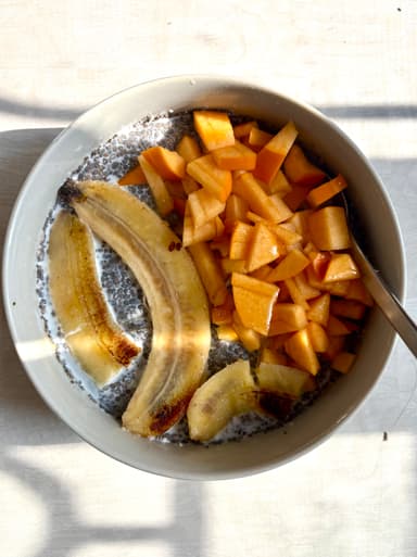 Chia Pudding Banana Cinnamon